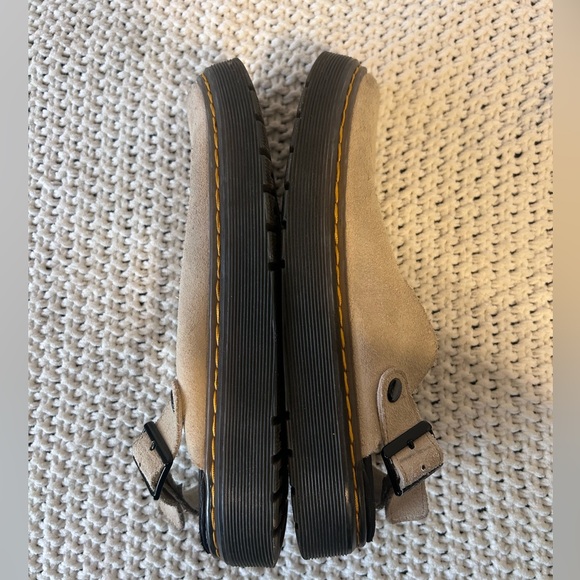 Dr. Martens Carlson Suede Casual Slingback Mules in Tan size US M 8/ US L 9 - Picture 7 of 10